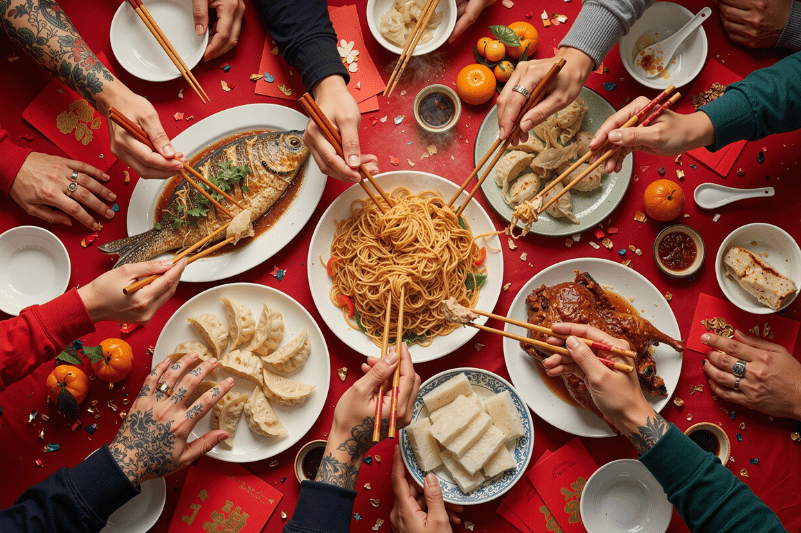 Platos asiáticos compartir